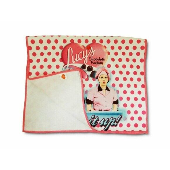 New Chocolate Factory I Love Lucy and Ethel 24" Kitchen Dish Towel Lucille Ball - Picture 2 of 4